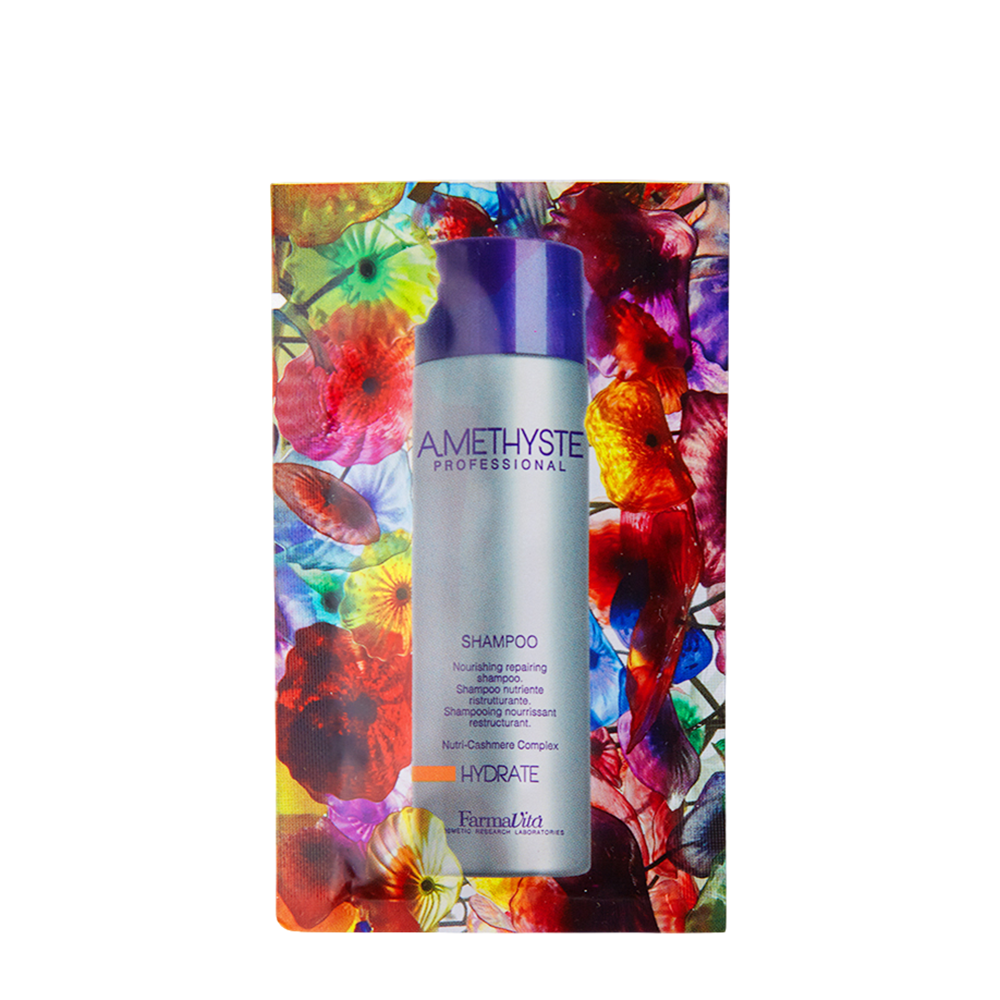 FARMAVITA Шампунь увлажняющий для сухих и ослабленных волос / Amethyste hydrate shampoo 10 мл, фото 1