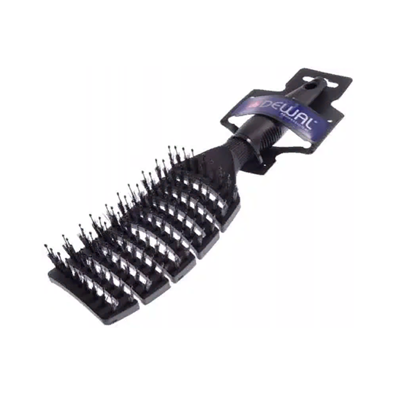 DEWAL PROFESSIONAL Щетка туннельная New Flexi, натуральная щетина, нейлоновый штифт, антистатик, 9 рядов, фото 2