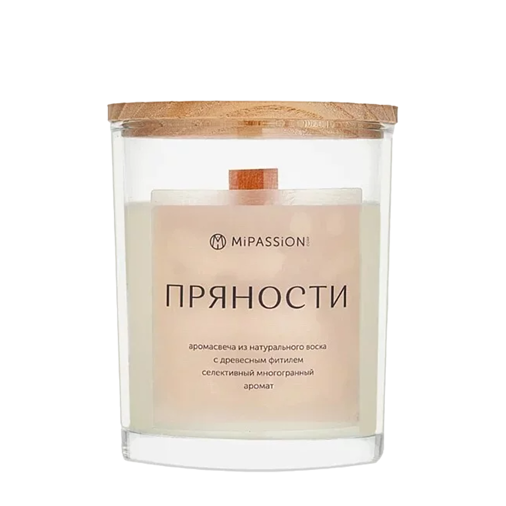 MIPASSIONcorp Свеча парфюмированная в стакане, пряности / MiPASSiON 250 мл, фото 1