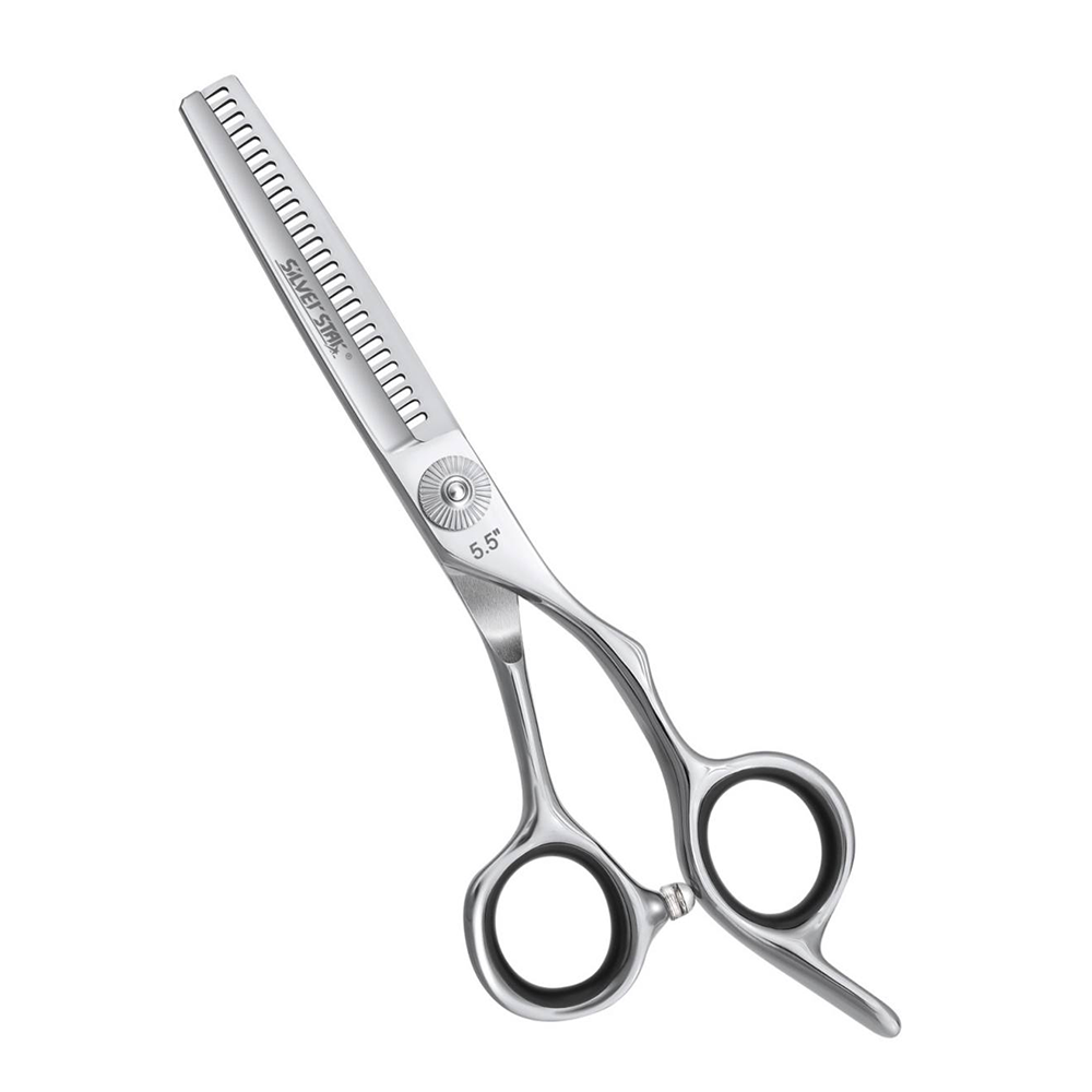 SILVER STAR Ножницы филировочные односторонние эргономичные, выносной винт 5,5