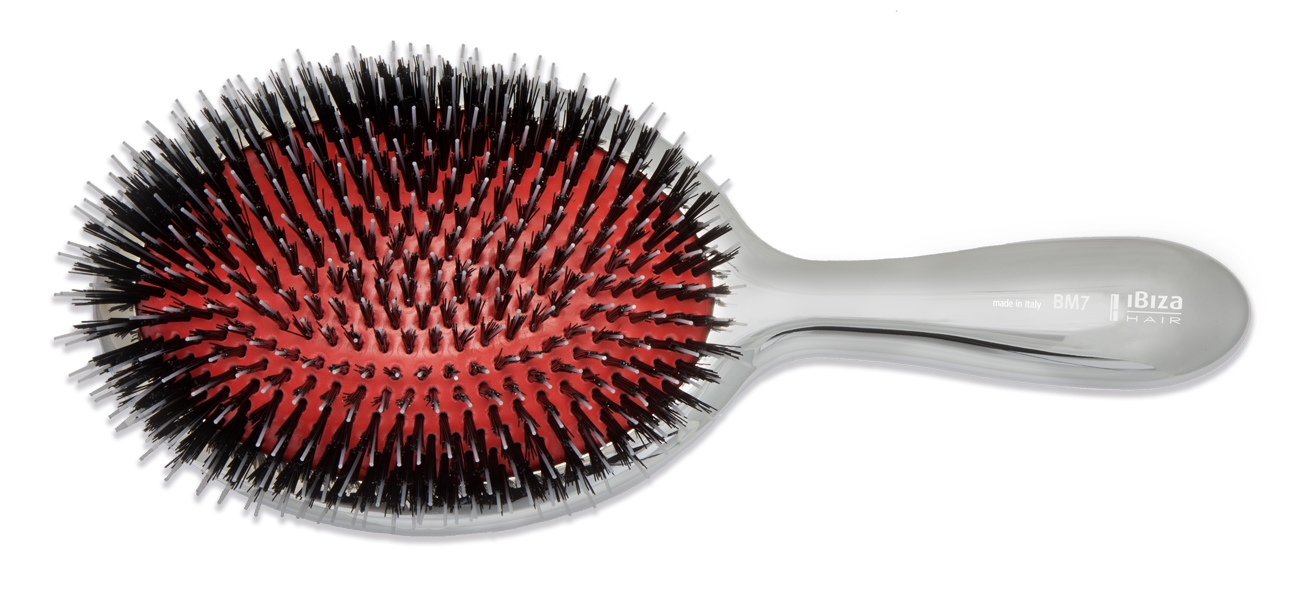 IBIZA HAIR Щетка овальная металлическая, матовая / Burnished XL oval, фото 3
