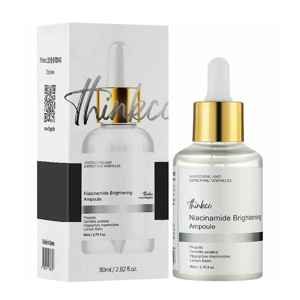 THINKCO Сыворотка освежающая с ниацинамидом / Thinkco Niacinamide Brightening Ampoule 80 мл, фото 2