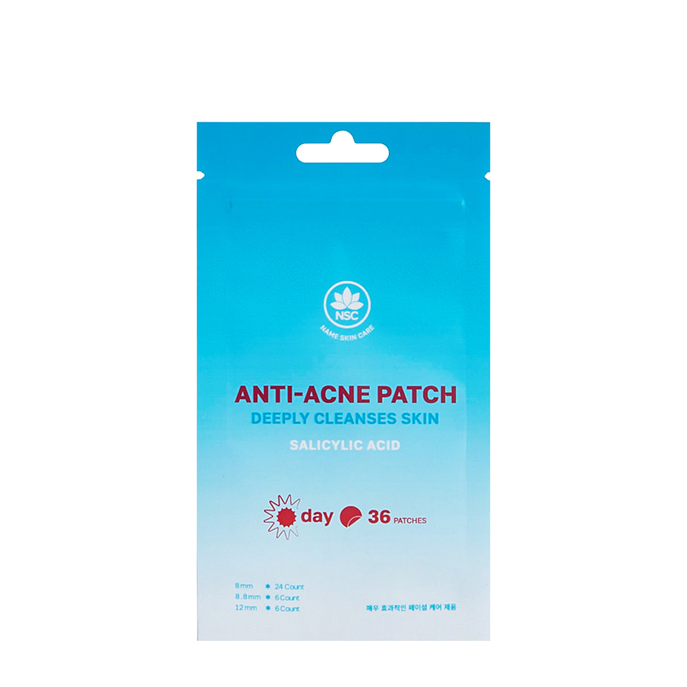 NAME SKIN CARE Патчи дневные от прыщей с салициловой кислотой / Anti-Acne DAY Patch Salicylic Acid Deeply Cleanses Skin 36 шт, фото 1