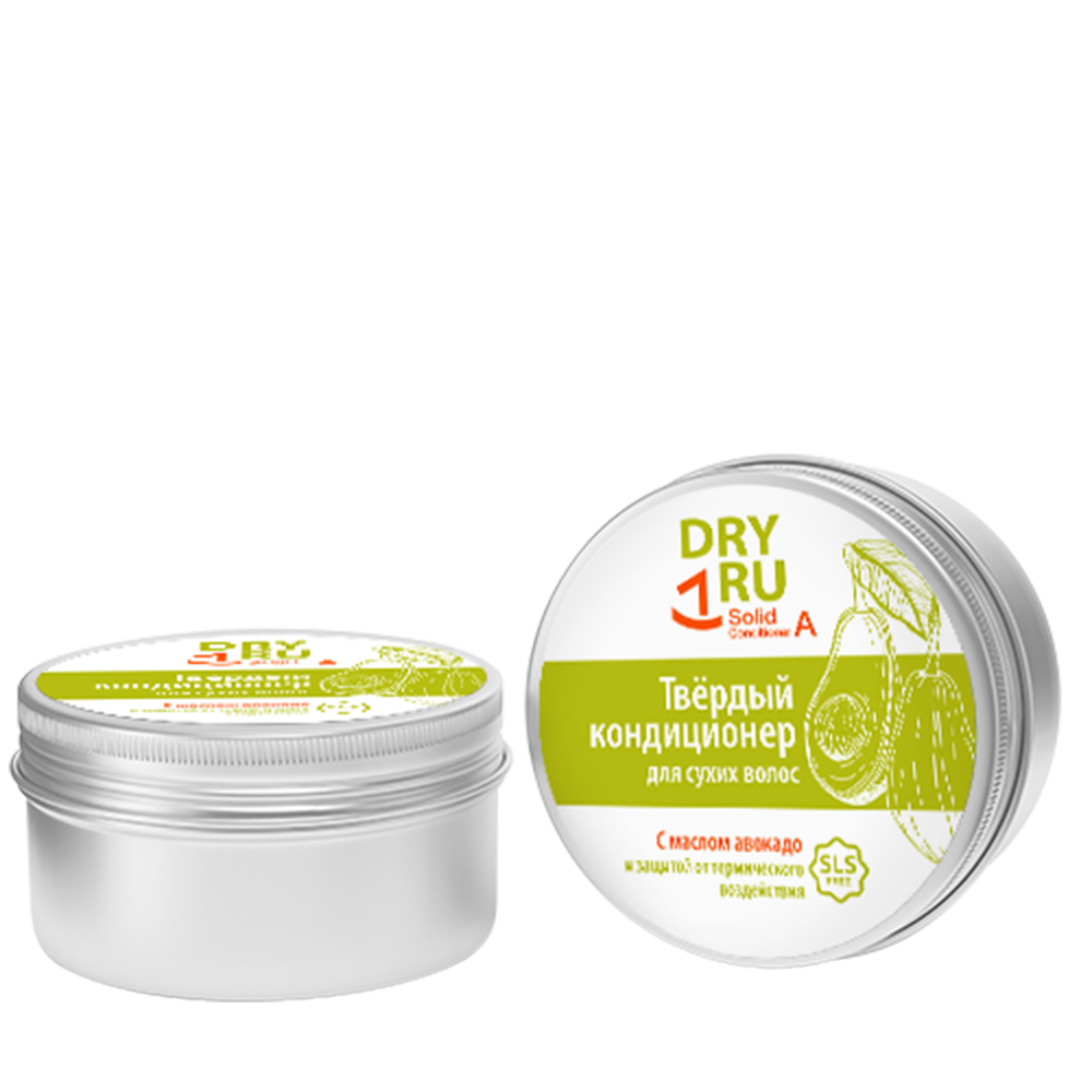 DRY RU Кондиционер твердый с маслом авокадо / Dry Ru Solid Conditioner А 40 гр, фото 2