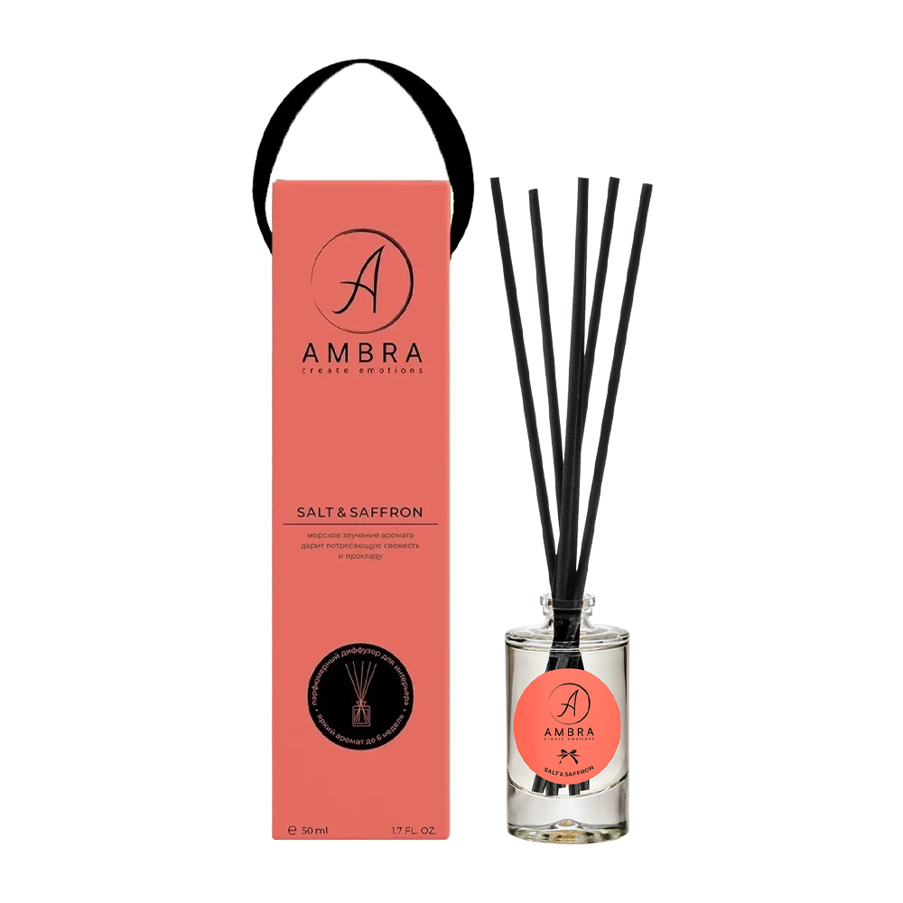 AMBRA Аромадиффузор, соль и шафран / Salt & Saffron Ambra 50 мл, фото 1