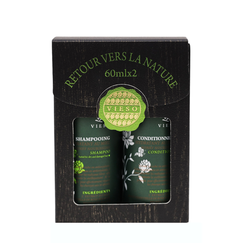 VIESO Набор медовый для сухих волос (шампунь +  кондиционер) / Honey 60 мл*2, фото 1