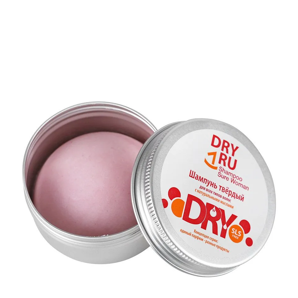 DRY RU Шампунь твердый с натуральными маслами для женщин / Dry Ru Shampoo Sure Woman 55 гр, фото 3