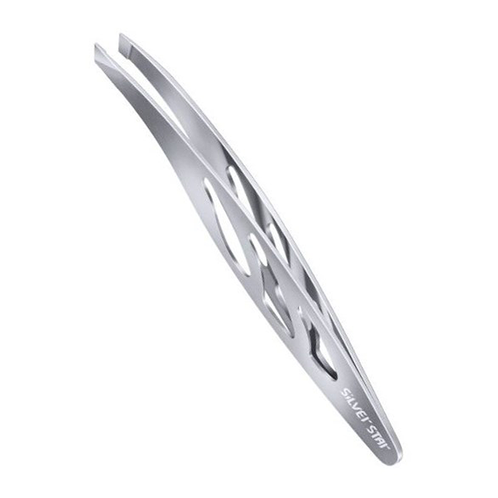 SILVER STAR Пинцет косой с отверстиями АТ 9969 / CLASSIC, фото 1