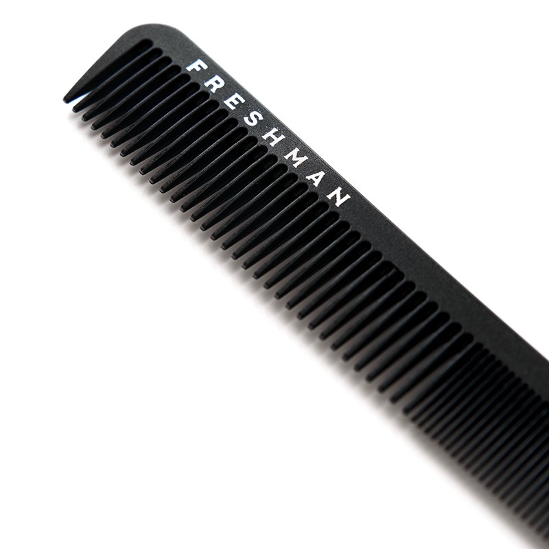 FRESHMAN Расческа-гребень комбинированная для моделирования и стрижки / Collection Carbon, фото 2