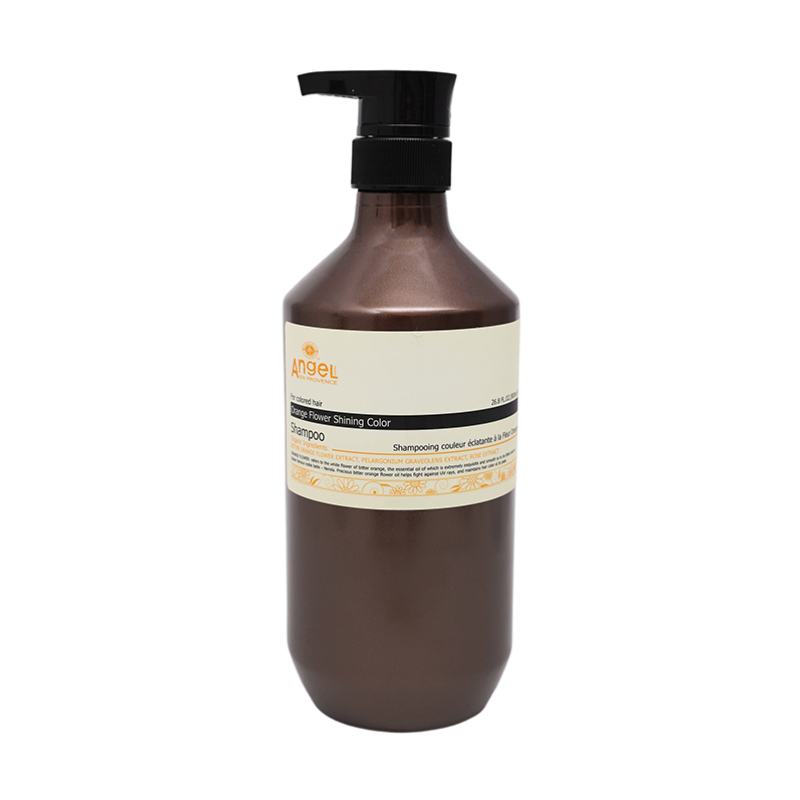 ANGEL PROFESSIONAL Шампунь для волос сияющий цвет с цветком апельсина / Angel Provence 800 мл, фото 1