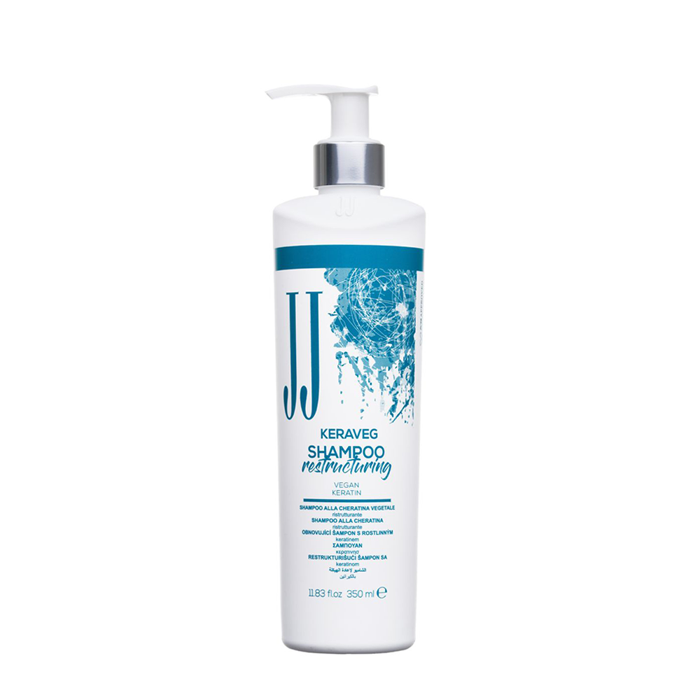JJ Шампунь восстанавливающий с кератином / JJ HAIR KERAVEG SHAMPOO 350 мл, фото 1