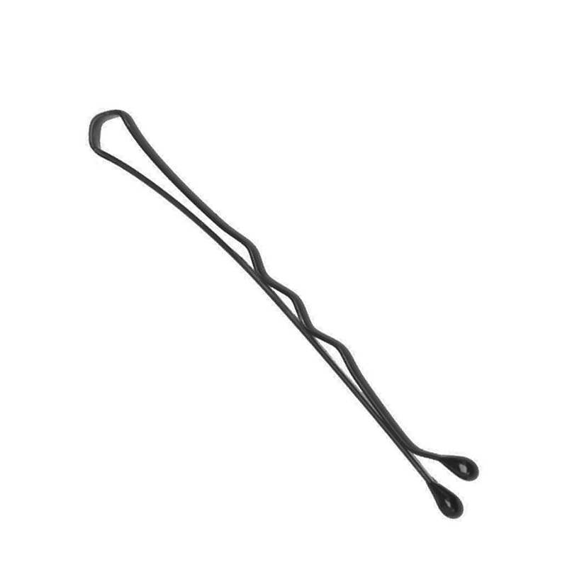 DEWAL PROFESSIONAL Невидимки черные, волна 40 мм, 200 г (в коробке), фото 1