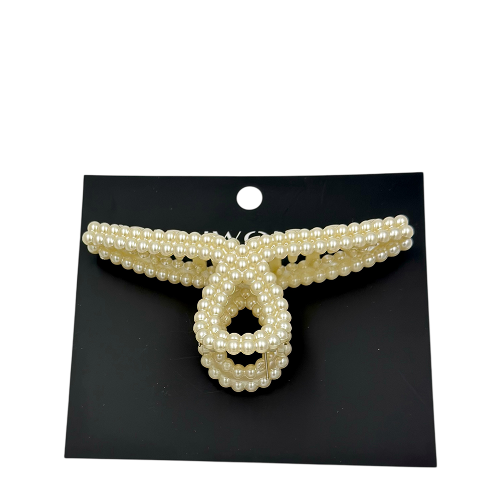 IWOU PROFESSIONAL Краб для волос большой Жемчужины 1шт, фото 1