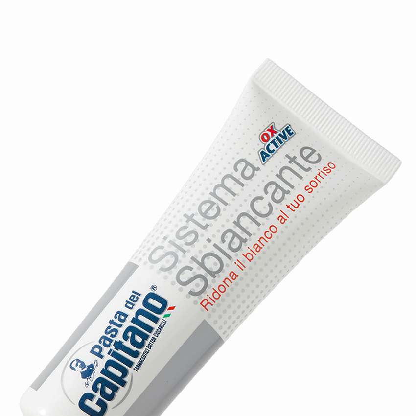 PASTA DEL CAPITANO Набор для отбеливания зубов (зубная паста с активным кислородом 50 мл + капа) Whitening with OX-Active, фото 5