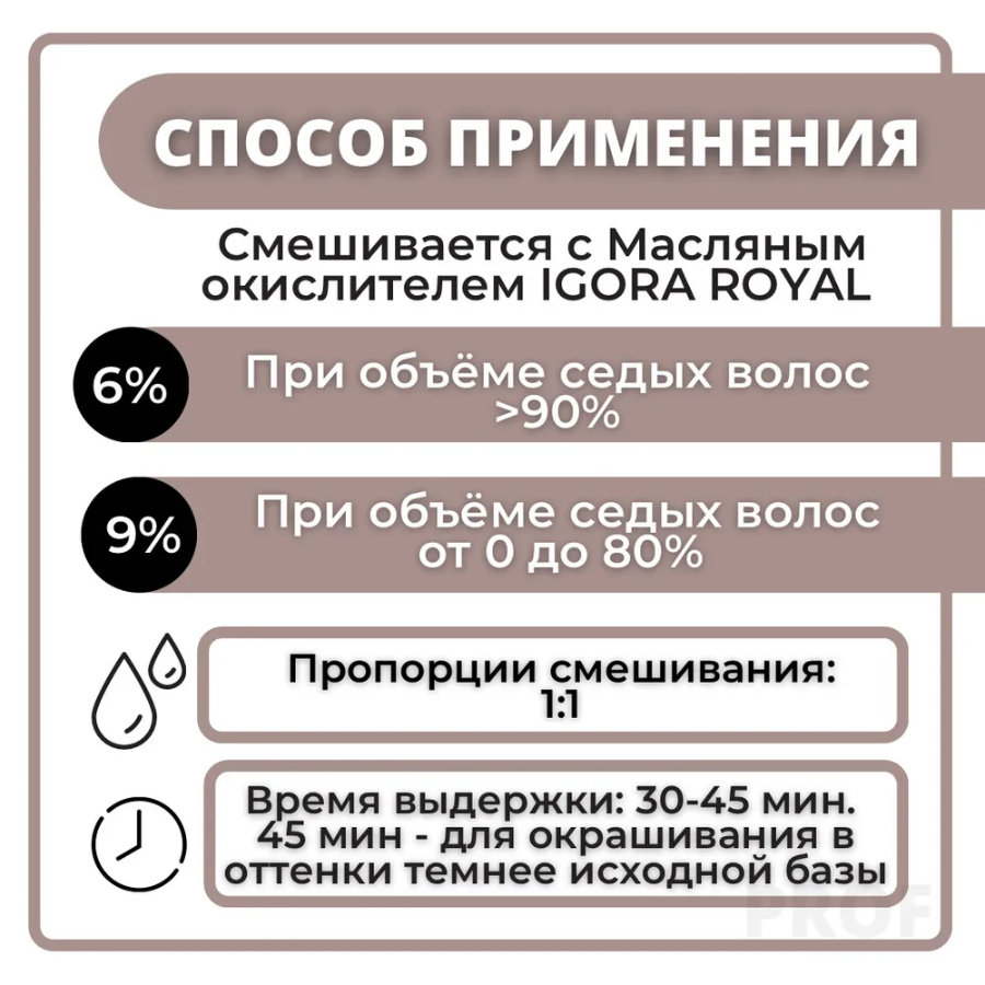 SCHWARZKOPF PROFESSIONAL 7-60 краска для волос Средний русый шоколадный натуральный / Igora Royal Absolutes 60 мл, фото 4