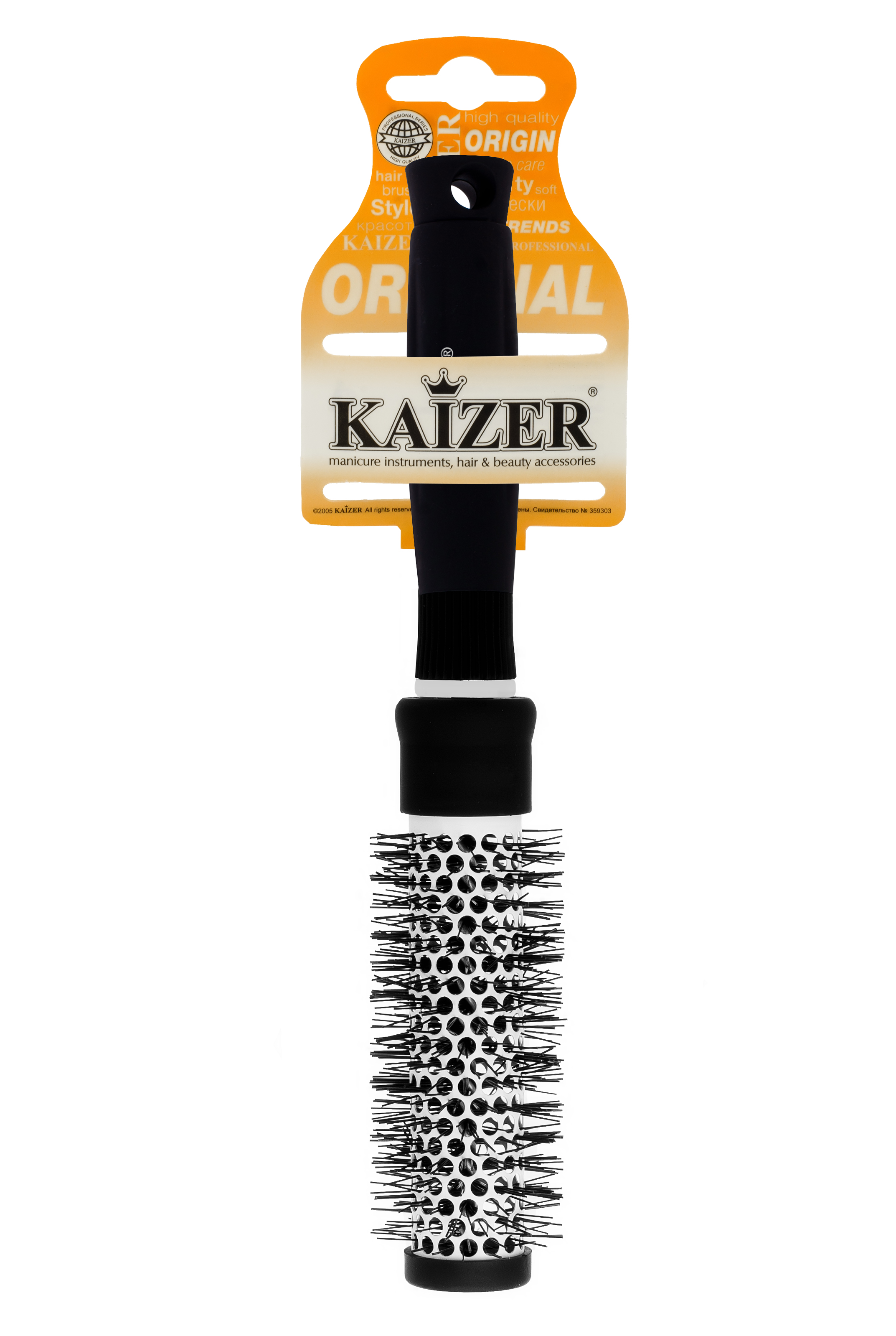 KAIZER Расческа термическая, профессиональная, круглая, диаметр 37 мм, фото 3