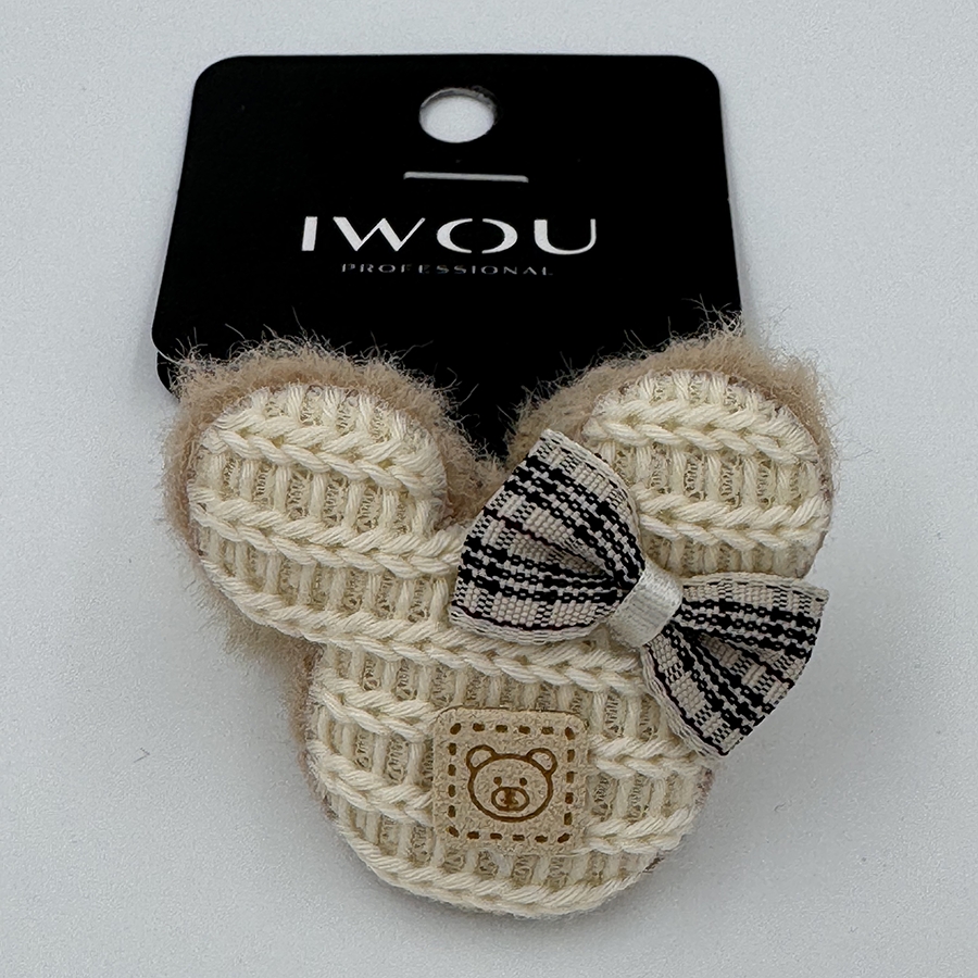 IWOU PROFESSIONAL Резинка для волос Мики белый 1шт, фото 2