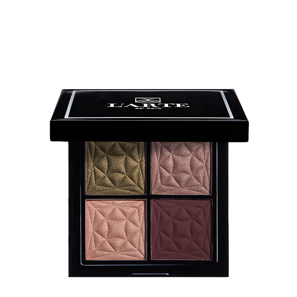 LARTE DEL BELLO Палетка теней, 03 оливково-бордовая / Quadro Eleganto shocking chic 8 гр, фото 1