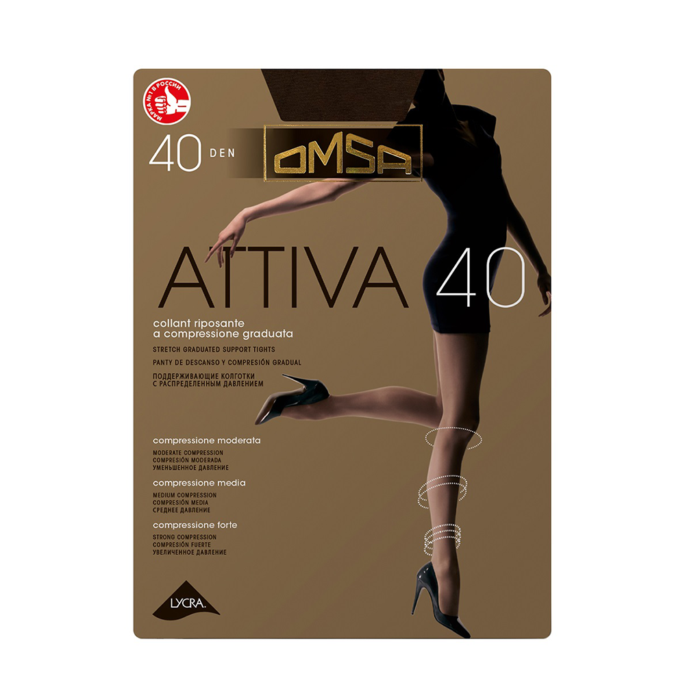 OMSA Колготки Marrone 4 / Attiva 40, фото 1