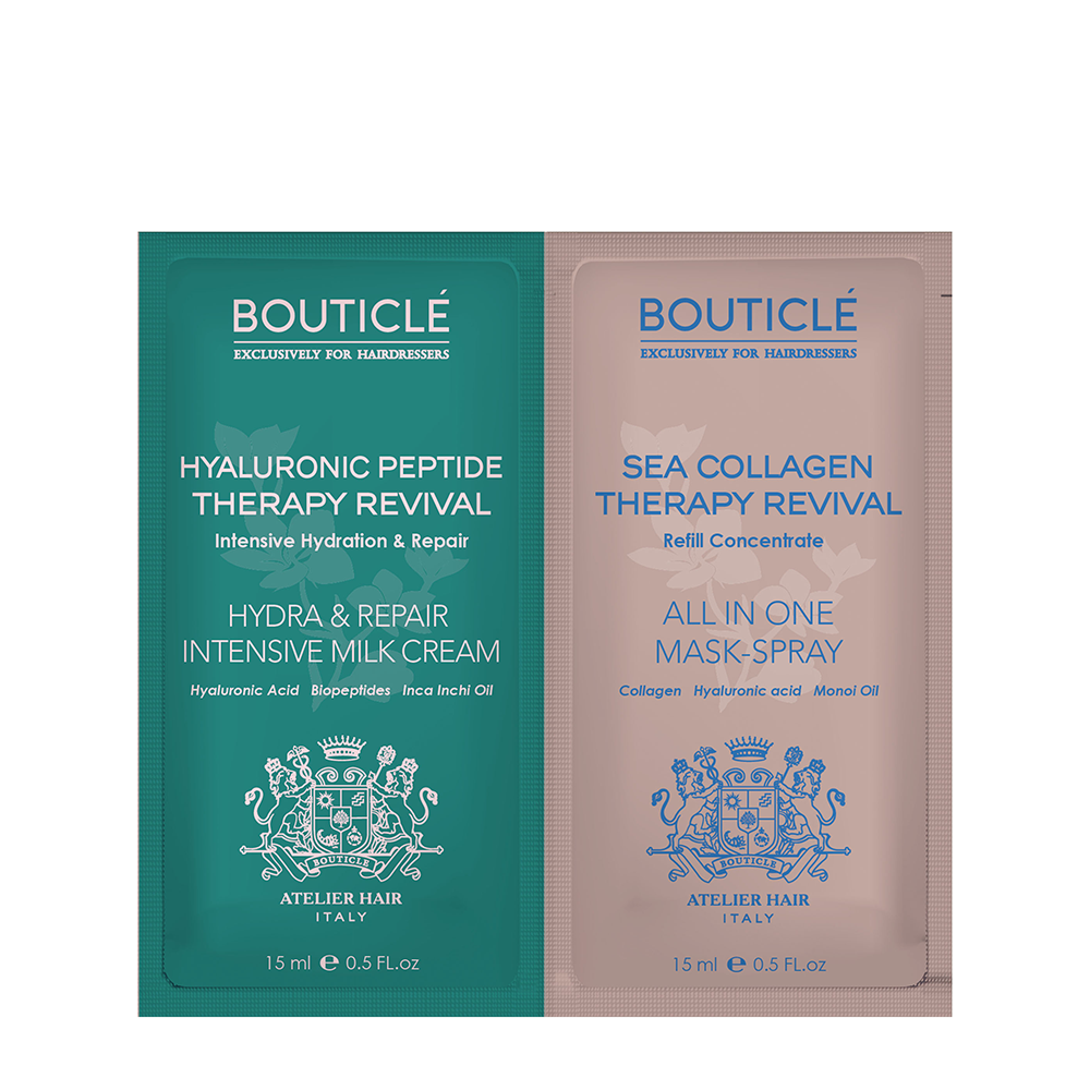 BOUTICLE Набор для волос (маска-спрей Аll in one 15 мл + крем-молочко Hydra&Repair Intensive 15 мл) BOUTICLE, фото 1