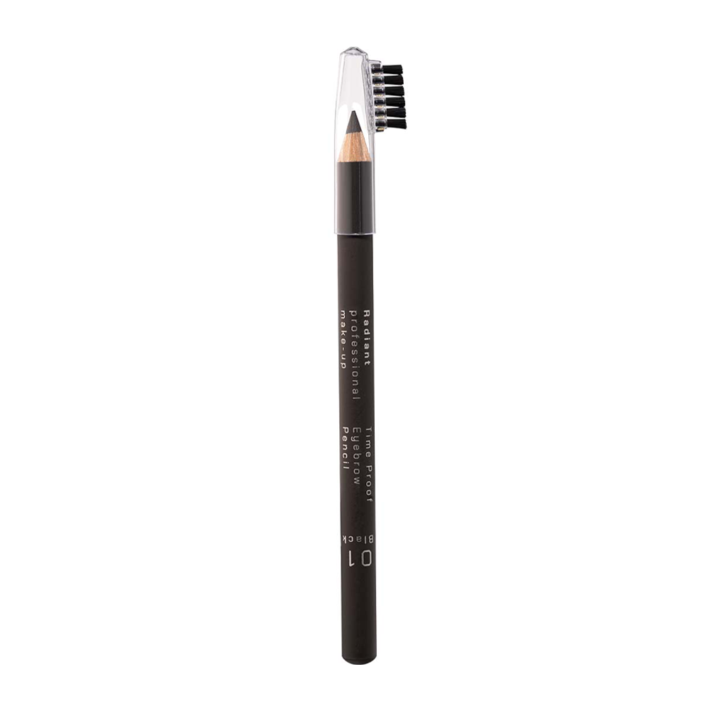 RADIANT PROFESSIONAL MAKE-UP Карандаш для бровей, 1 черный / Time Proof Eyebrow Pencil 1,14 гр, фото 2