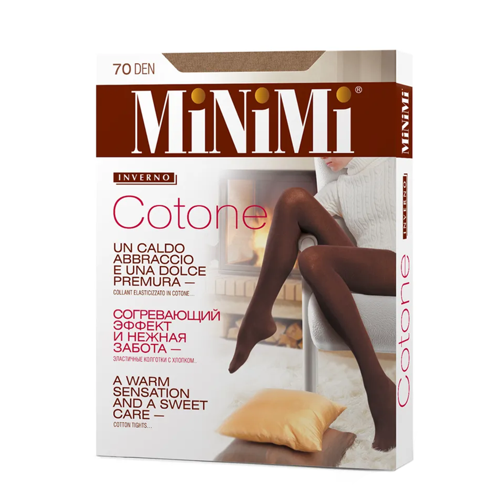 MINIMI Колготки Beige 3 (M) / COTONE 70, фото 1