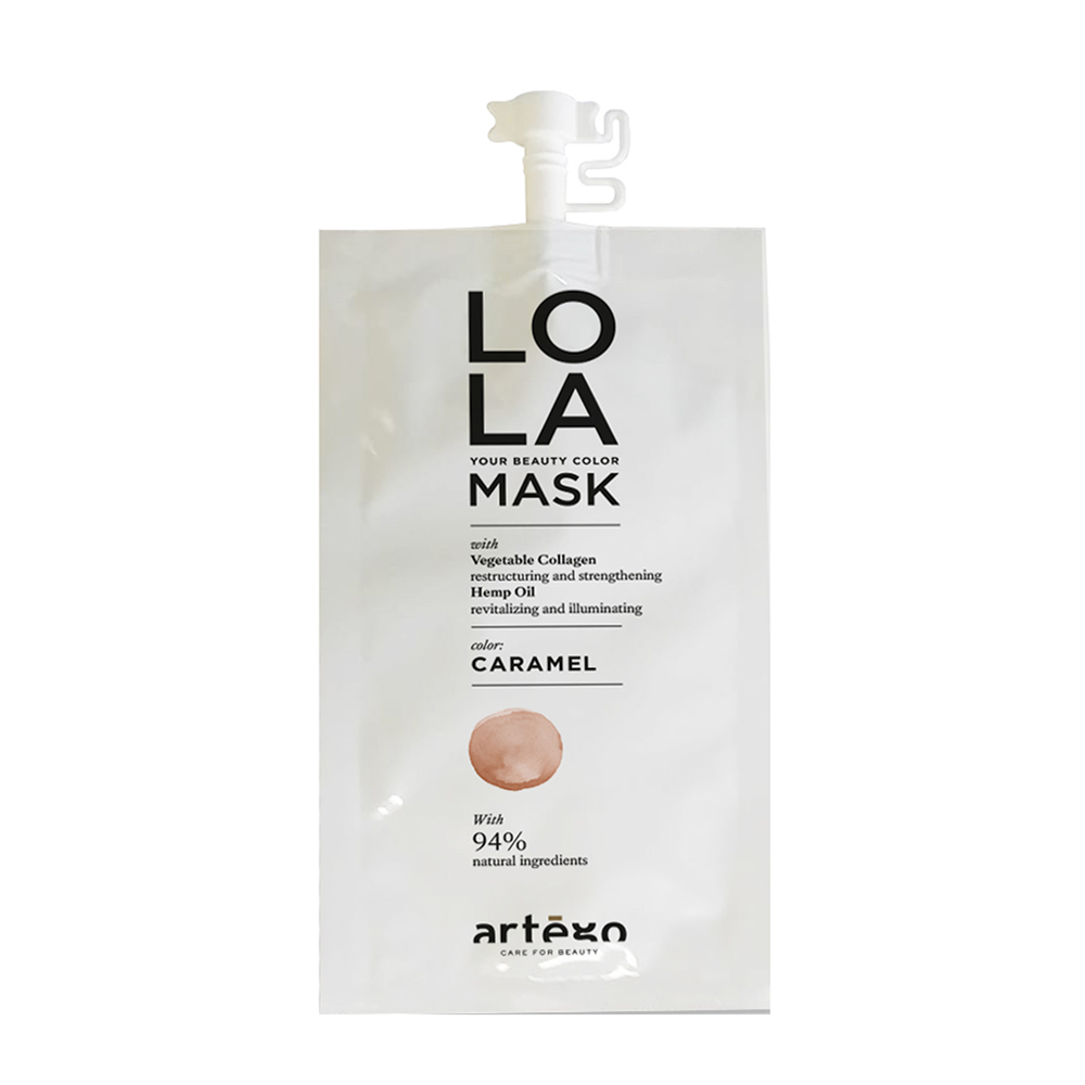 ARTEGO Маска оттеночная для волос, карамель / LO LA MASK Caramel 20 мл, фото 1