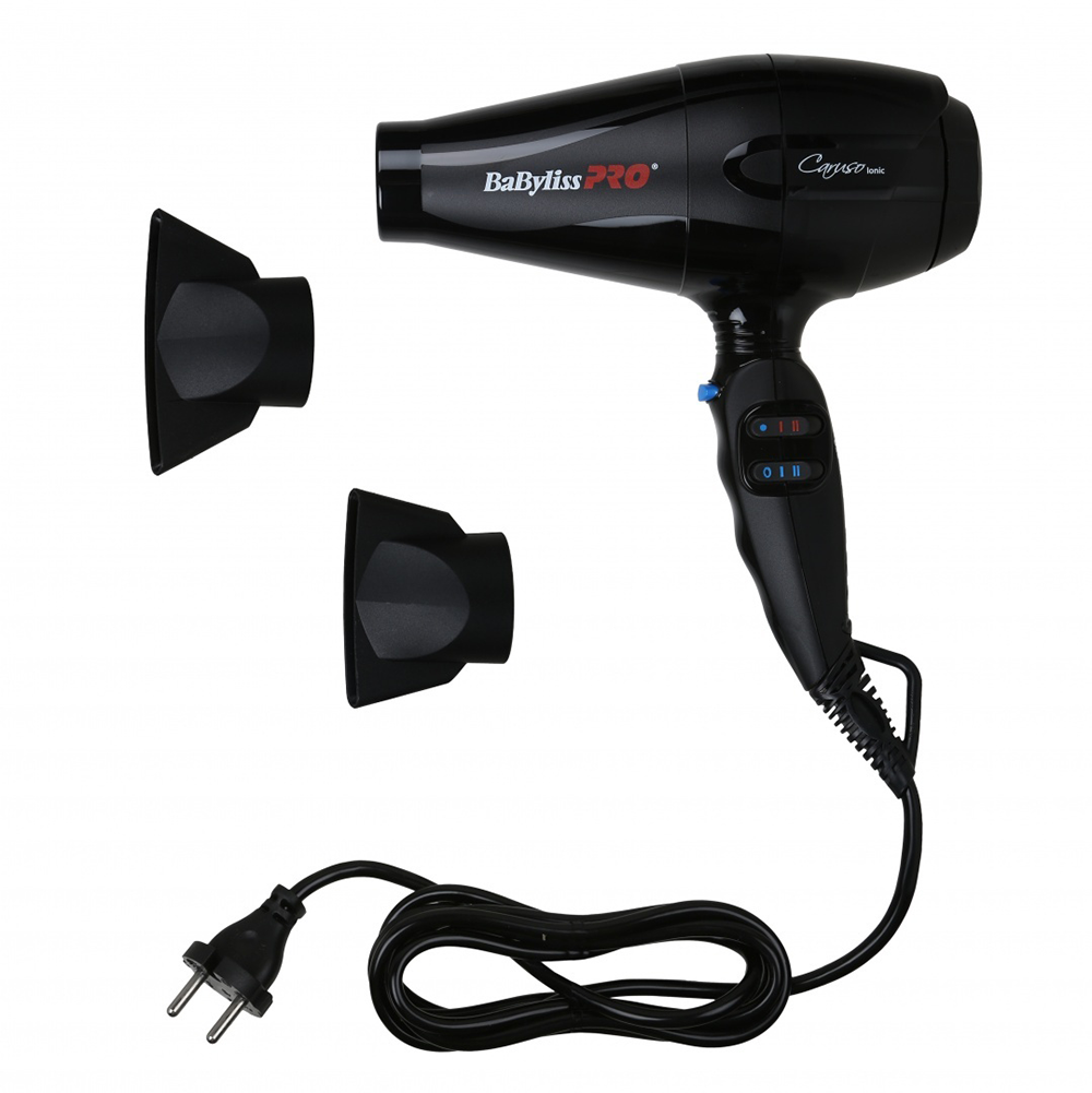 BABYLISS PRO Фен BaByliss Pro Caruso черный, ионизация, 2 насадки 2400 Вт, фото 10