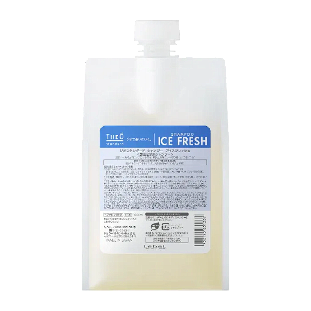 LEBEL Шампунь освежающий для мужчин / THEO Standard SHAMPOO ICE FRESH, Refill 1000 мл, фото 1