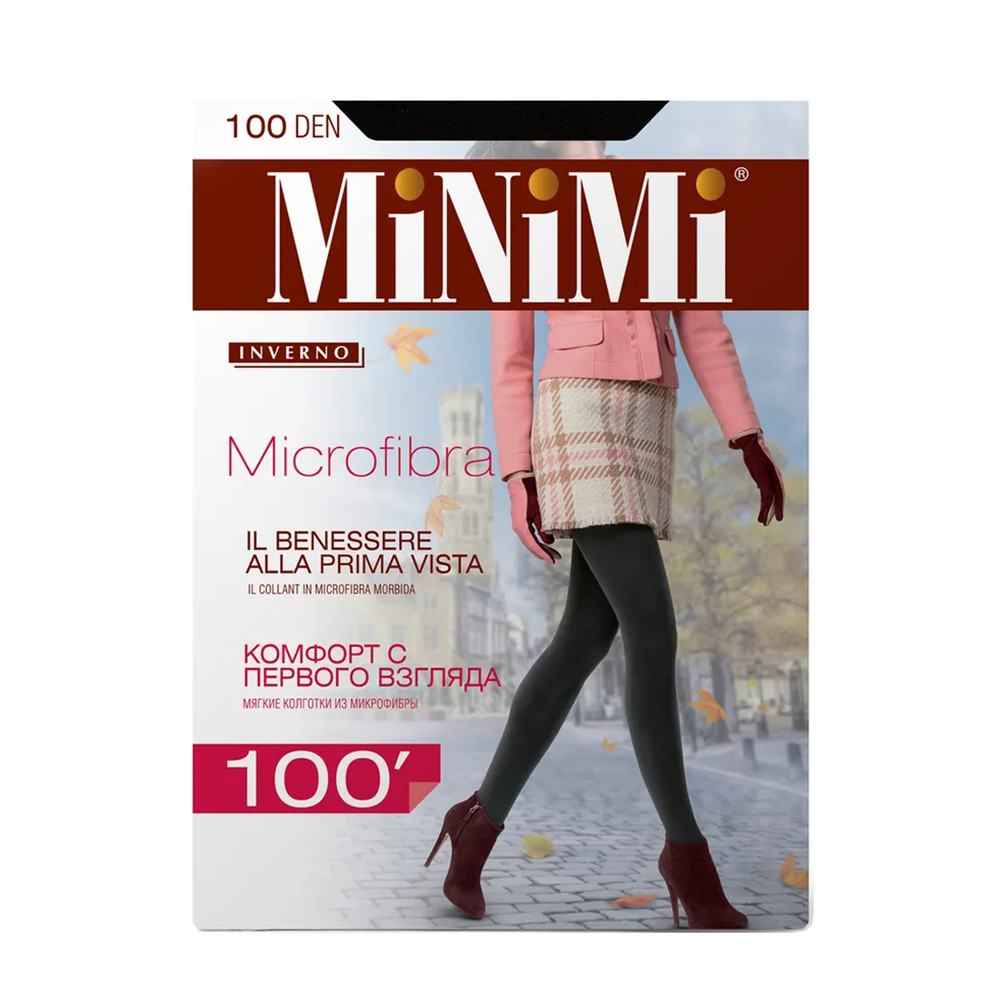 MINIMI Колготки MICROFIBRA 100 Nero 4 (L), фото 1