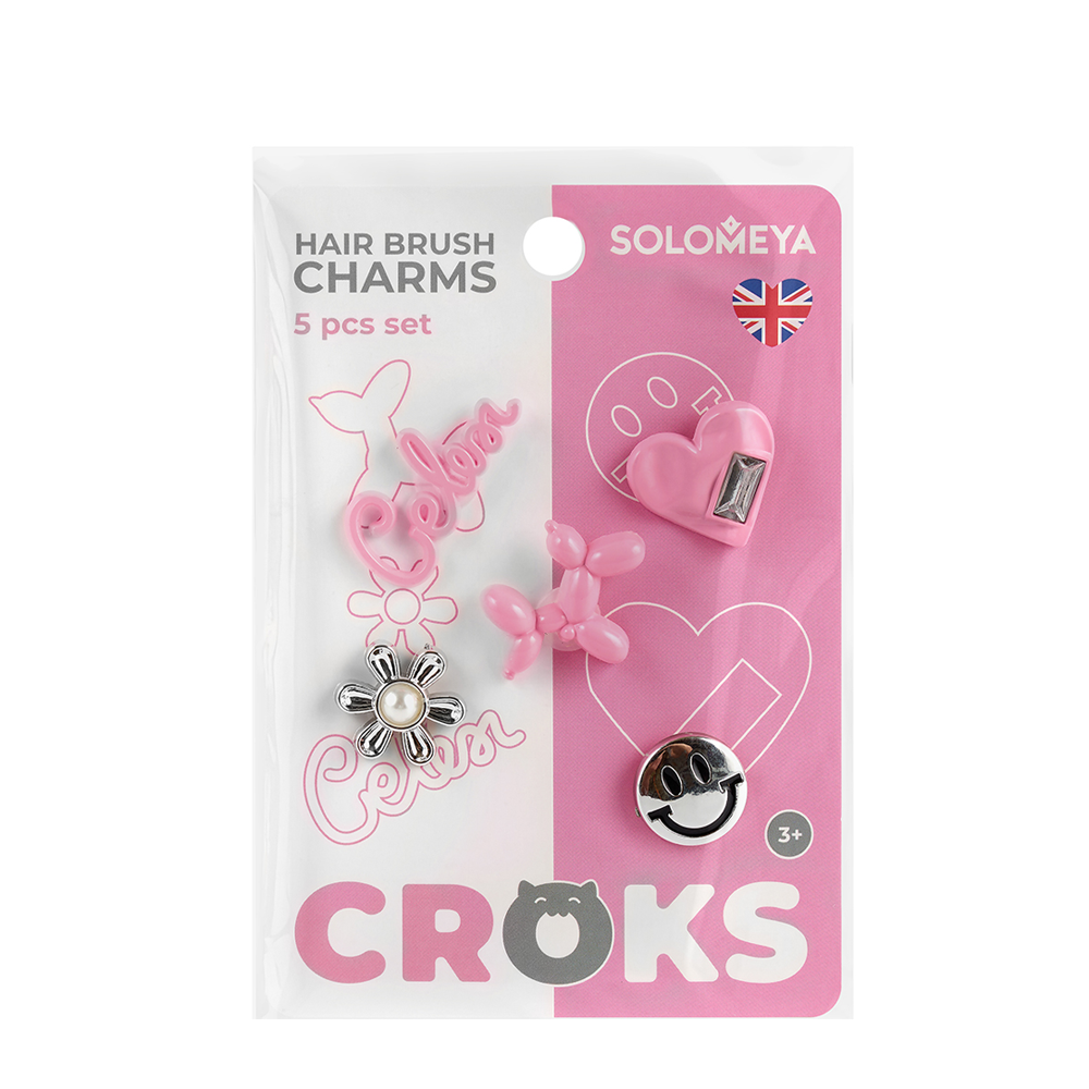 SOLOMEYA Набор украшений для расчески, Классика / Set of charms for hair brush, Classic design 5 шт, фото 1