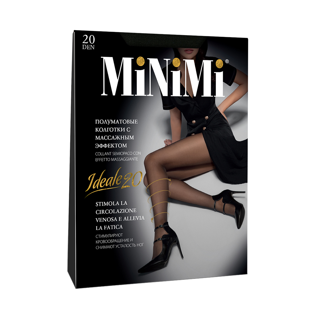 MINIMI Колготки Nero 2, утяжка по ноге / Mini IDEALE 20, фото 1