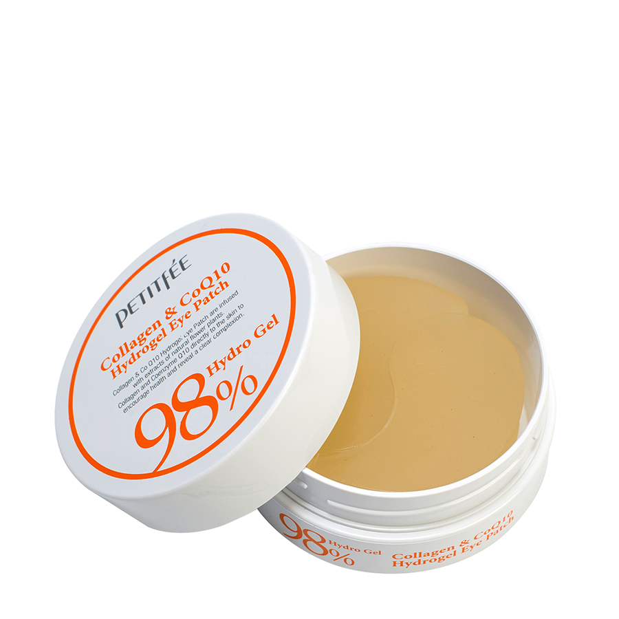 PETITFEE Патчи гидрогелевые с коэнзимом Q10 и 98% содержанием коллагена для области вокруг глаз / Eye patch 60 шт, фото 6