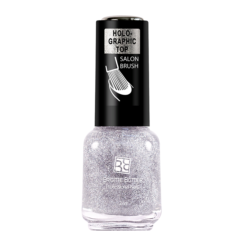 BRIGITTE BOTTIER Покрытие топовое для ногтей / HOLOGRAPHIC TOP 12 мл, фото 2