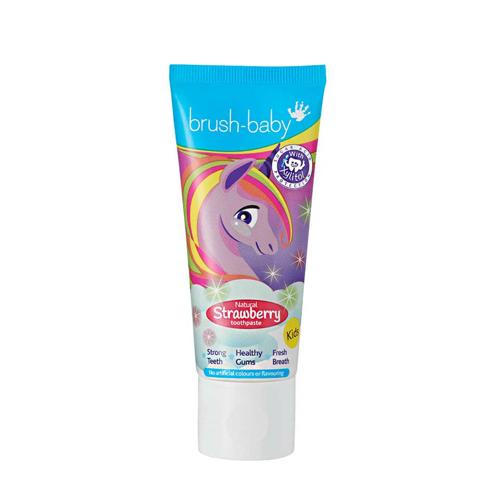 BRUSH-BABY Паста зубная детская от 3-х лет, клубника / Brush Baby 50 мл, фото 1