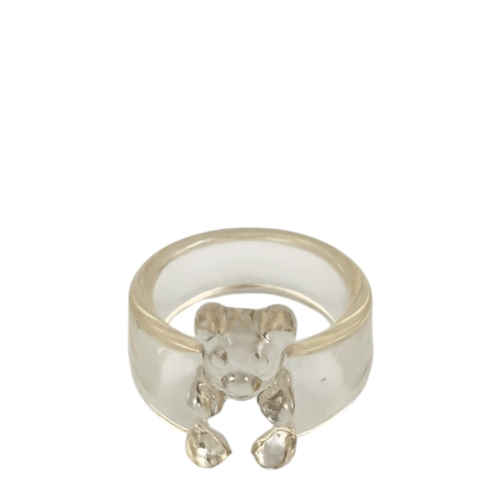 IWOU PROFESSIONAL Кольцо Медвежонок золотисто-прозрачный, фото 1