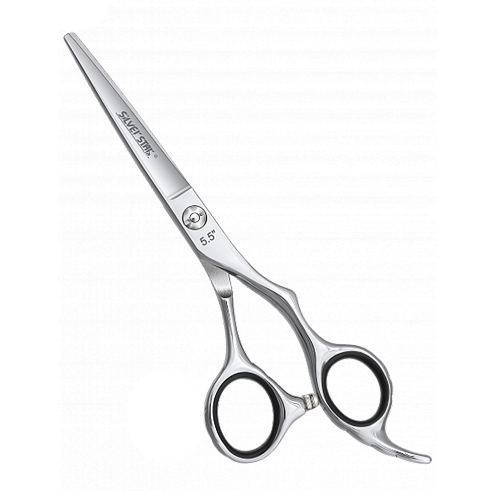 SILVER STAR Ножницы парикмахерские эргономичные, гравировка на ручках 5,5