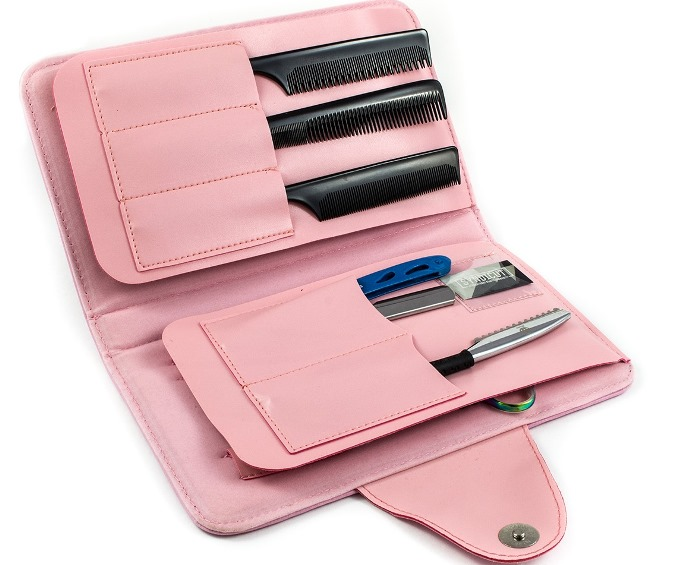 MIZUKA Чехол для парикмахерских ножниц, 11 предметный LC-SK5099/3 pink, фото 2