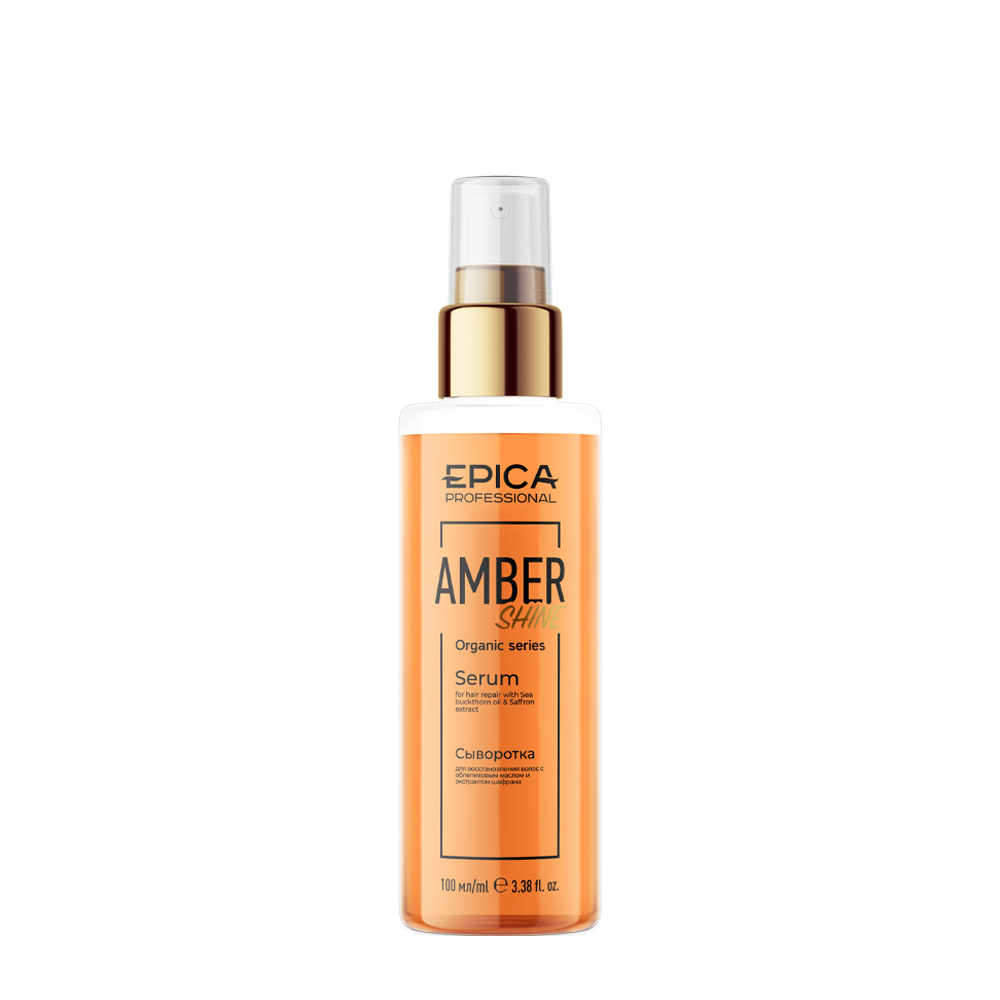 EPICA PROFESSIONAL Сыворотка для восстановления волос / Amber Shine Organic 100 мл, фото 2