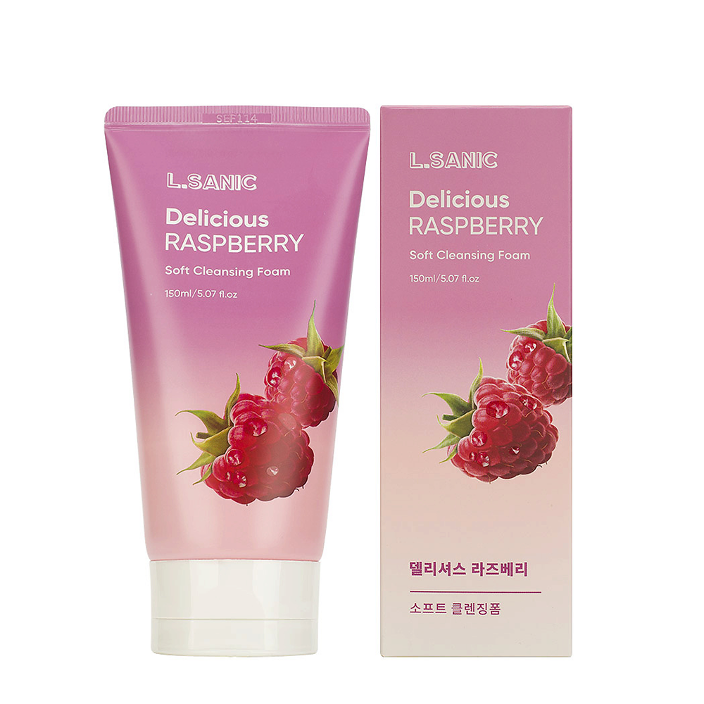 L.SANIC Пенка для умывания очищающая с экстрактом малины / L.Sanic 150 мл, фото 2