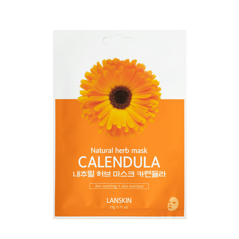 LANSKIN Маска тканевая с экстрактом календулы / LanSkin 21 гр, фото 1