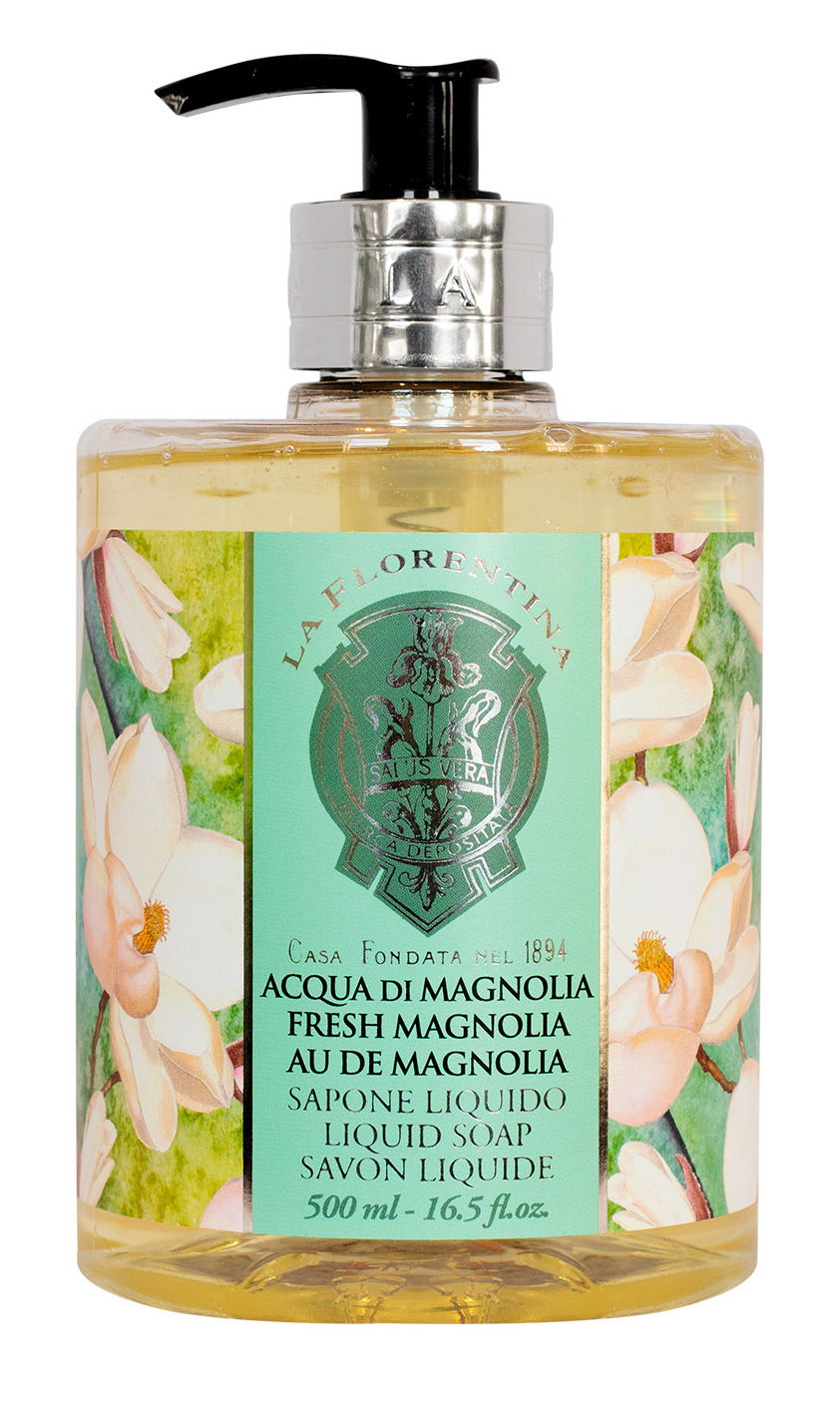 LA FLORENTINA Мыло натуральное жидкое, свежая магнолия / Fresh Magnolia 500 мл, фото 1