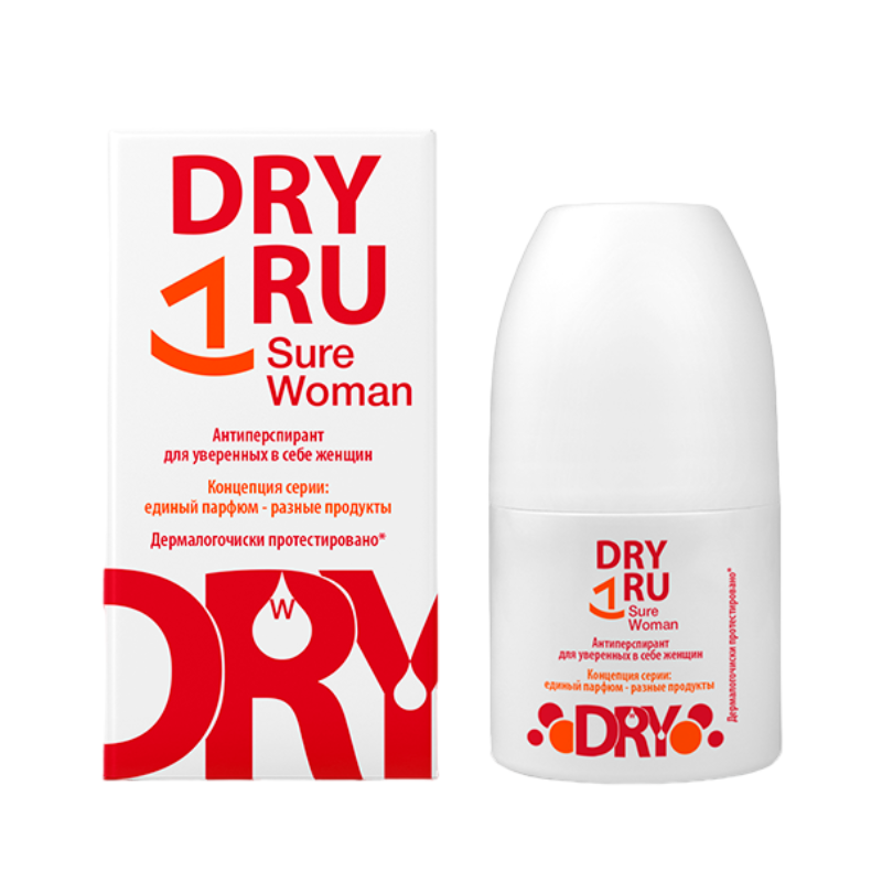 DRY RU Антиперспирант для уверенных в себе женщин / Sure Woman 50 мл, фото 1