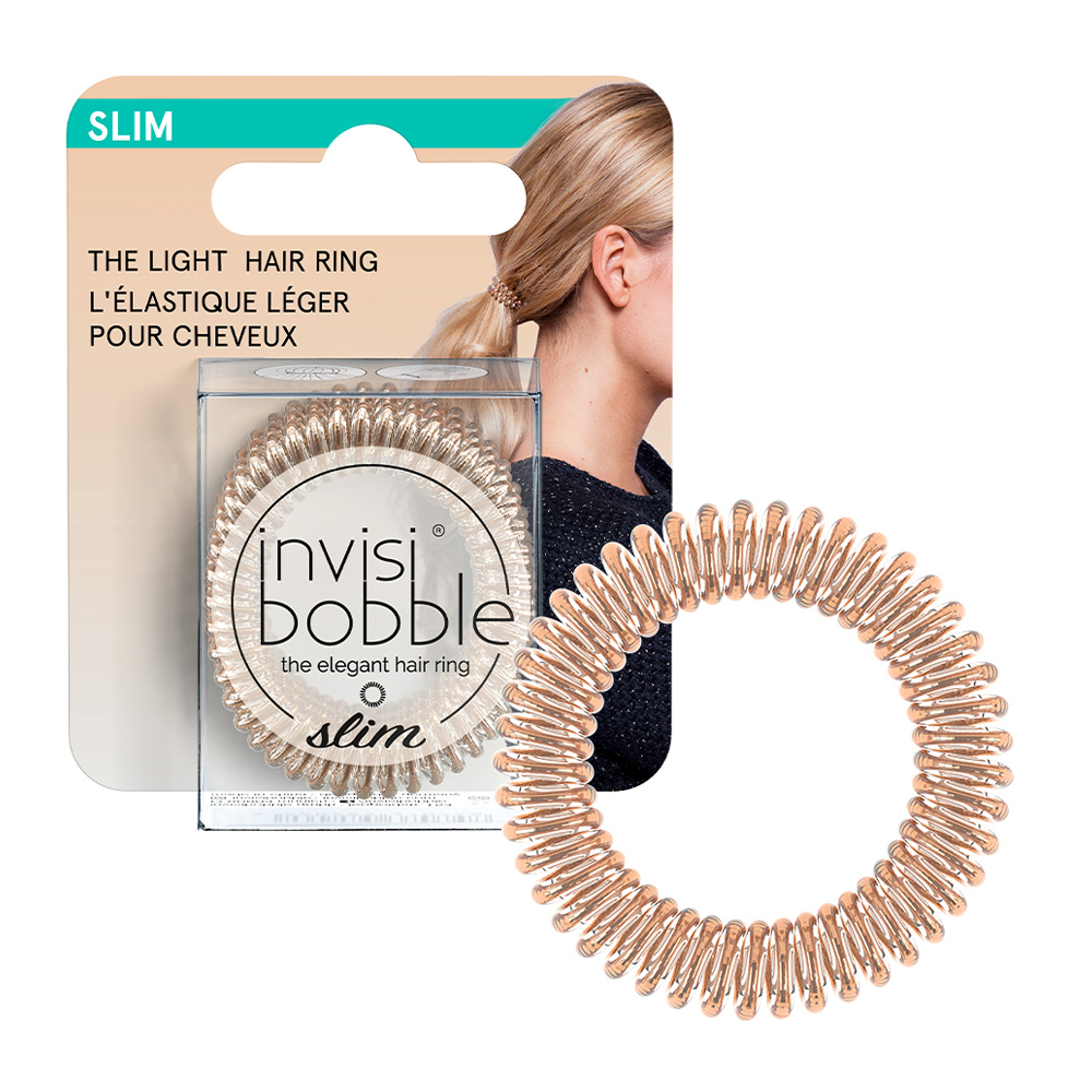 INVISIBOBBLE Резинка-браслет для волос с подвесом / invisibobble SLIM Bronze Me Pretty, фото 1