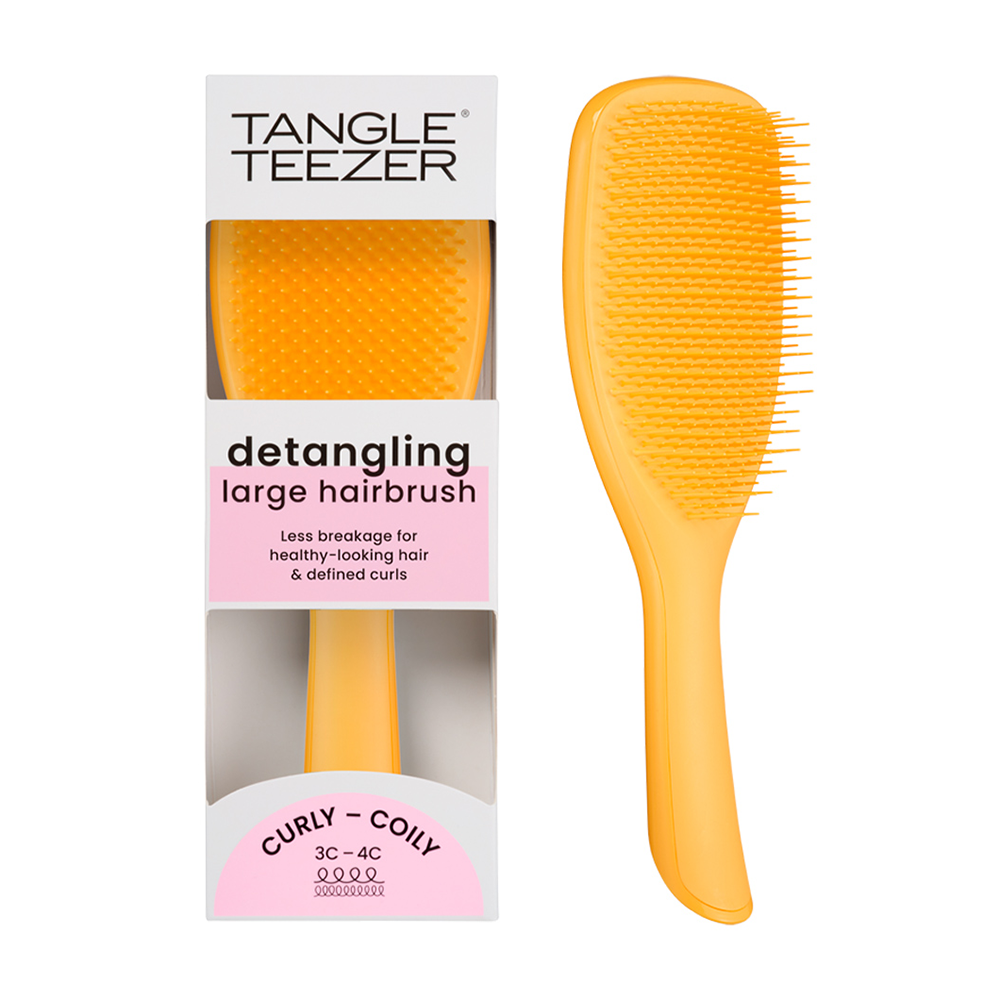 TANGLE TEEZER Расческа для волос / The Large Ultimate Detangler Naturally Curly Daffodil Yellow, фото 6