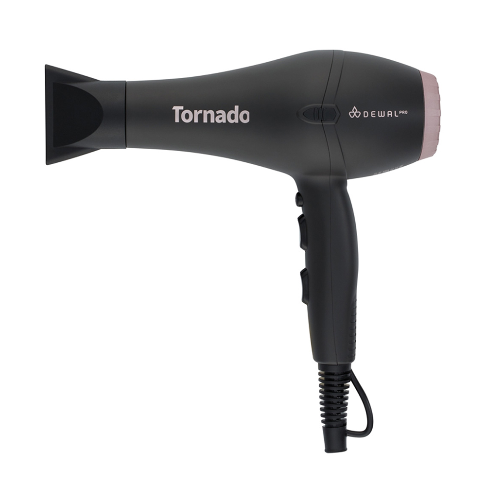 DEWAL PROFESSIONAL Фен серый ионизация 2 насадки / DEWAL PRO TORNADO, фото 1