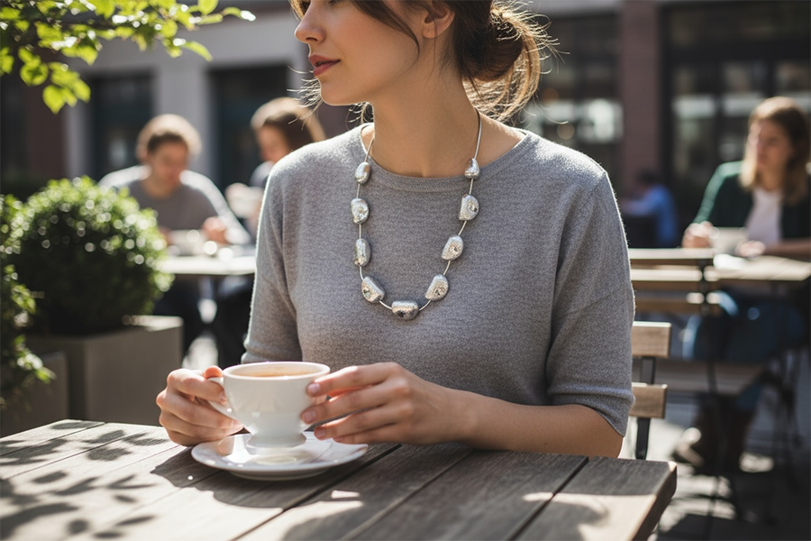 IWOU PROFESSIONAL Ожерелье Лунный камень, фото 5