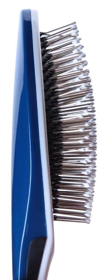 HAIRWAY Щетка Glaze массажная на пластмассовой основе, металлические штифты, 13 рядов, фото 2