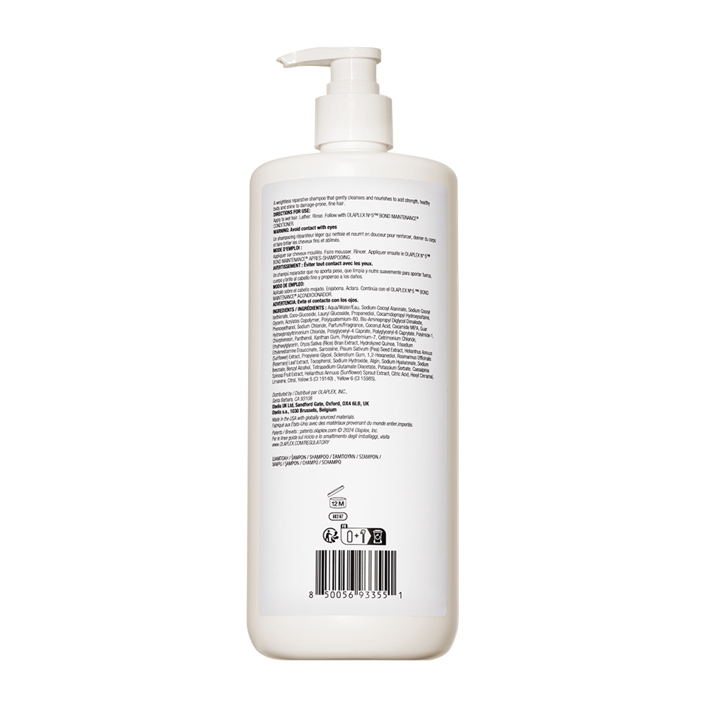 OLAPLEX Шампунь ультралегкий Защита и объем тонких волос / No.4 Fine Bond Maintenance 1000 мл, фото 2