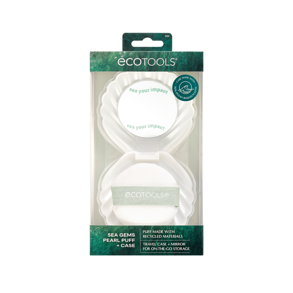 ECOTOOLS Пуховка для пудры в футляре / Sea Gems Pearl Puff + Case, фото 4